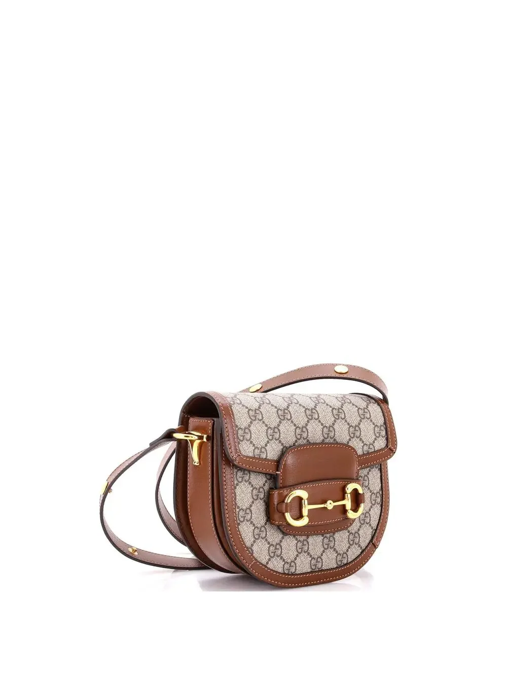 Gucci Horsebit Rounded Shoulder Bag Gg #340657G19B